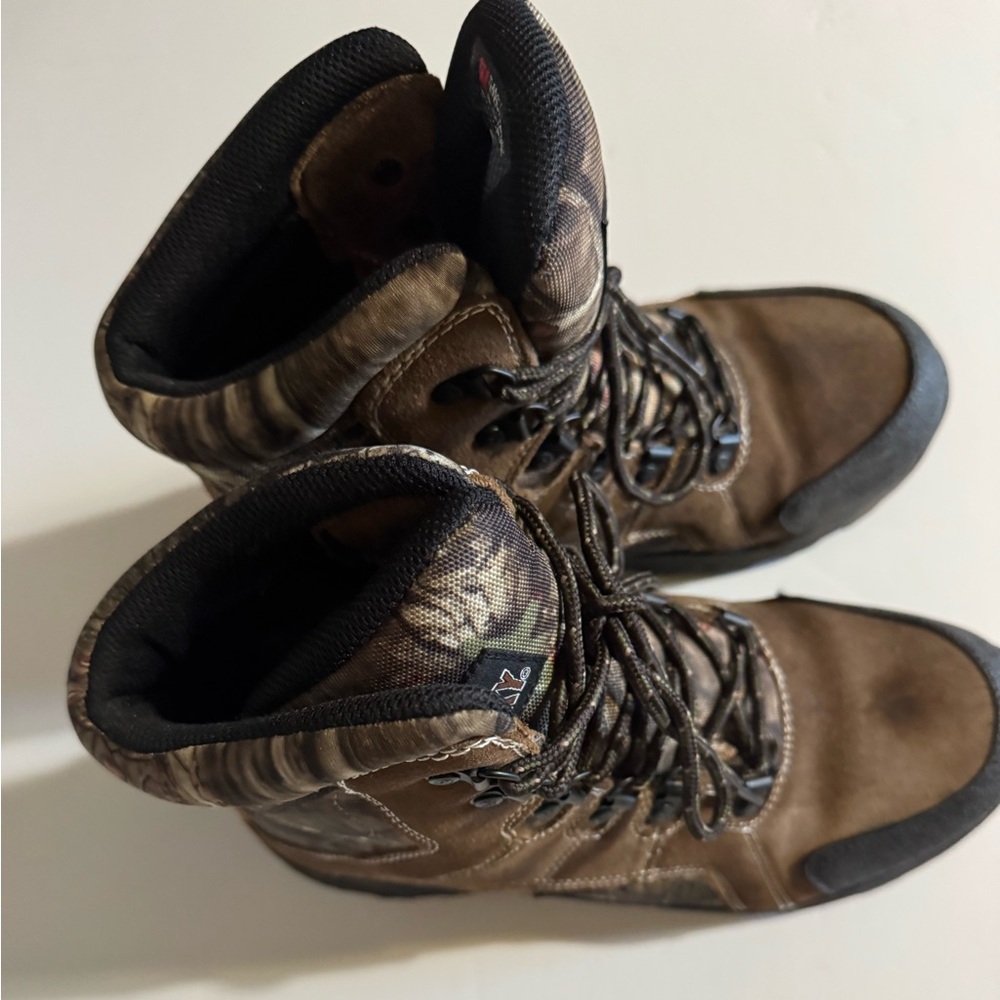 Rocky Brown and Camouflage Outdoor Boots Boys US Youth Size 6  UK 5M EU 38M